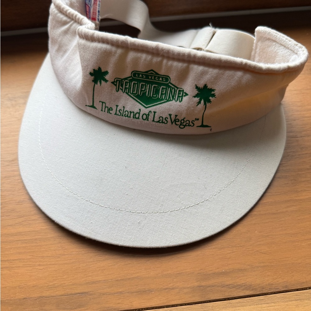 Vintage Tropicana Casino Visor Hat The Island Of Las Vegas Triangle Headwear
